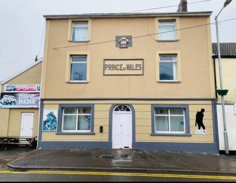 Commercial pub exterior after JPE softwashing and pressure washing in South Wales